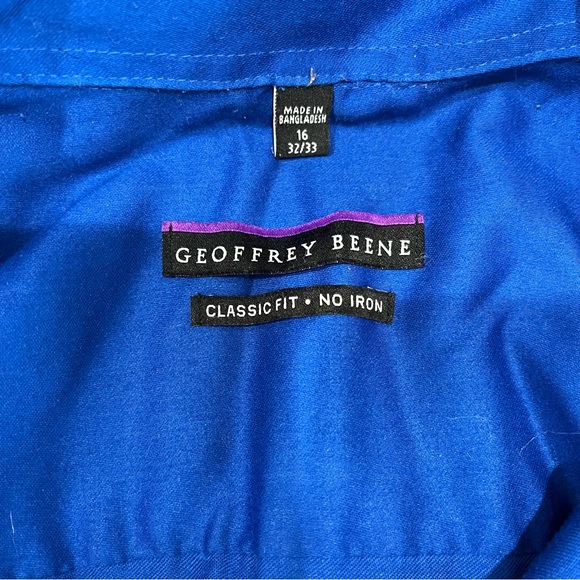 Electric blue button down - Picture 3 of 3